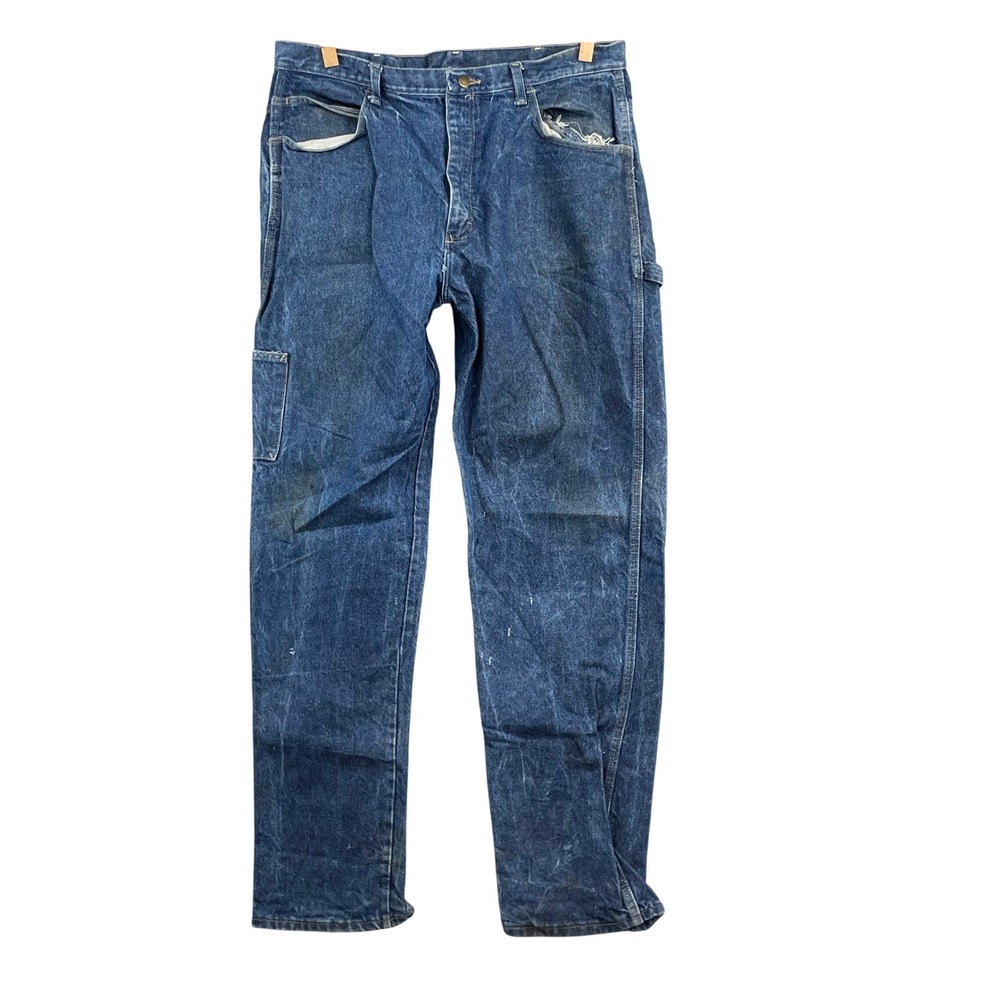 Bulwark‎ FR Carpenter Jeans Mens 38x36 Blue Flame Resistant Denim Workwear